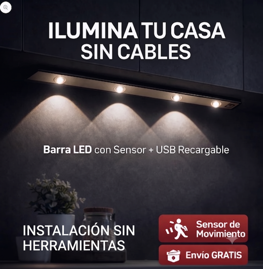 Barra Led con Sensor Movimiento de 40 cm